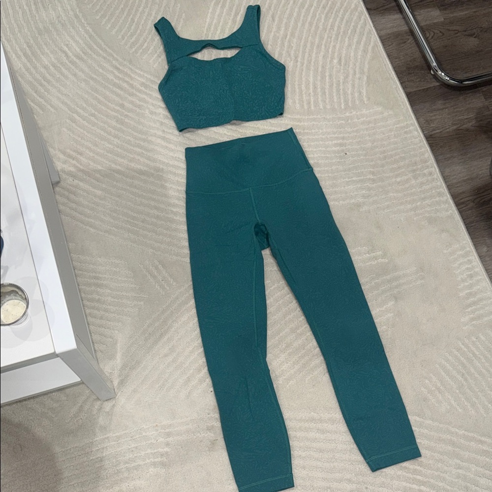 Lululemon Teal Activewear Set